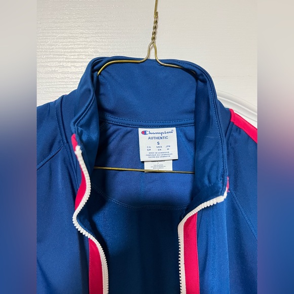 CHAMPION Blue & Red Sports Jacket - Picture 2 of 4